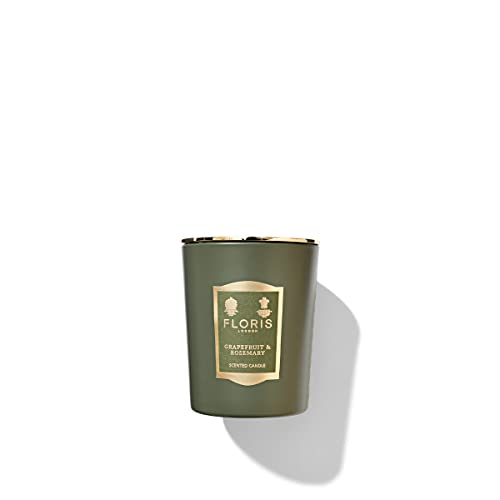 Floris London Cinnamon & Tangerine Scented Candle (175g) | Warming & Inviting Scent of Citrus & Spice Medley | Ideal for Creating a Cosy Atmosphere | Natural & Subtle Fragrance | Hand-Poured Wax