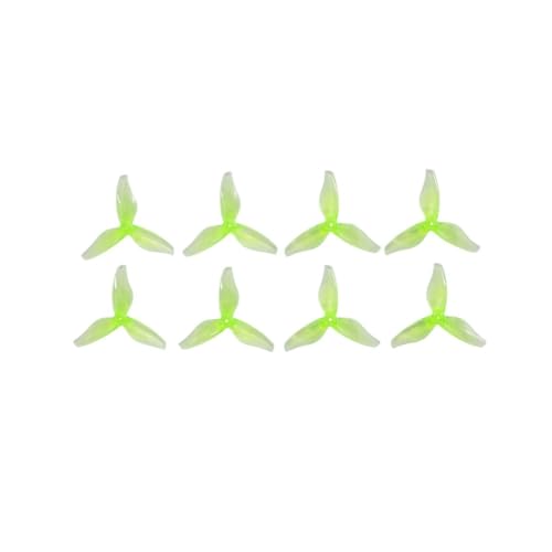 ユニバーサルドローン2023 2x2.3 2インチ3ブレードCW CCWプロペラ、1105-1108モーターリモートFPVつまようじ付き(2023S 1.5mm Green)