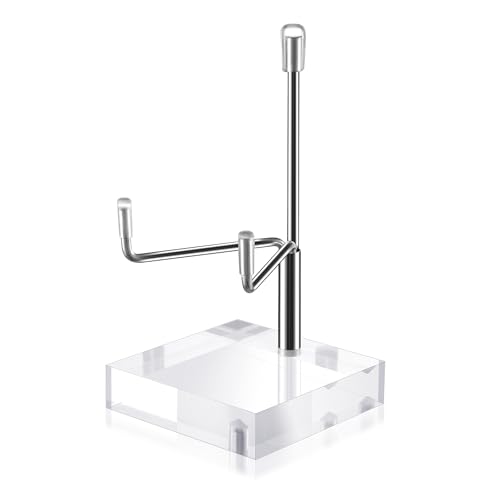 Sibba Soporte grande de metal ajustable para platos, caballete