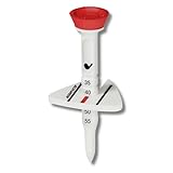 Alta Green ゴルフ ティー アジャスティー 高さ調整可能 ロング ショート マーカー (1, レッド)