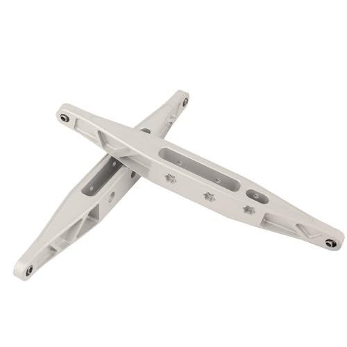 RZXYLRC Metal Alloy Rear Trailing Arm Suspension Link Rod for LOSI Baja Rey 1/10 OSI Hammer Rey U4 RC Car New Upgrade Parts,2PCS (Silver)