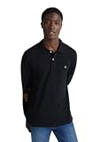 United Colors of Benetton Maglia Polo M/l Camisa, Negro 100, Hombre