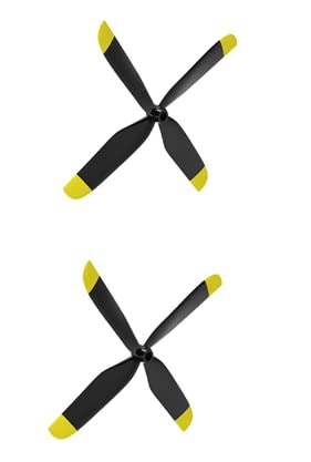 VOLANTEXRC 2PCS Four-Blade Propeller for Airplane 768-1