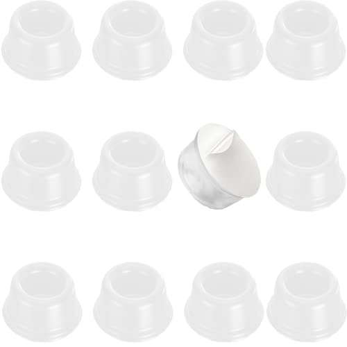 Dezente Türstopper Wand, 12er set Transparent Türpuffer, 22x12 mm Türstopper Wand Selbstklebend Elastikpuffer für Gummifüße Türpuffer Wand Cover