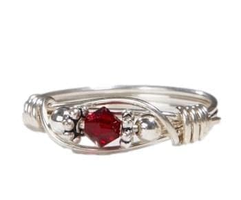 Mother's Birthstone Ring - Sterling Silver Multi-Stone Family Ring
