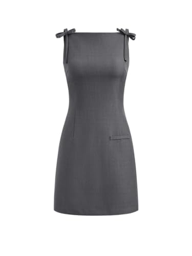 CIDER Bowknot Zipper Mini Dress