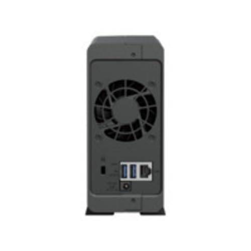 Synology DS124 1-Bay Discstation NAS (Realtek RTD1619B 4 core 1.7 GHz 1GB DDR4 RAM 1xRJ-45 1GbE) 2TB Bundle con 1x 2TB Hard Disk Station in Metallo, Nero, per Dispositivi Informatici Generici