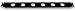 PRO SIGNAL - 1U 19" Rack Panel Punched for 6X XLRs