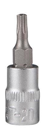 CLAS Equipements TS20 Bit Socket L.37 mm 1/4 Inch - SA 0461, Grey