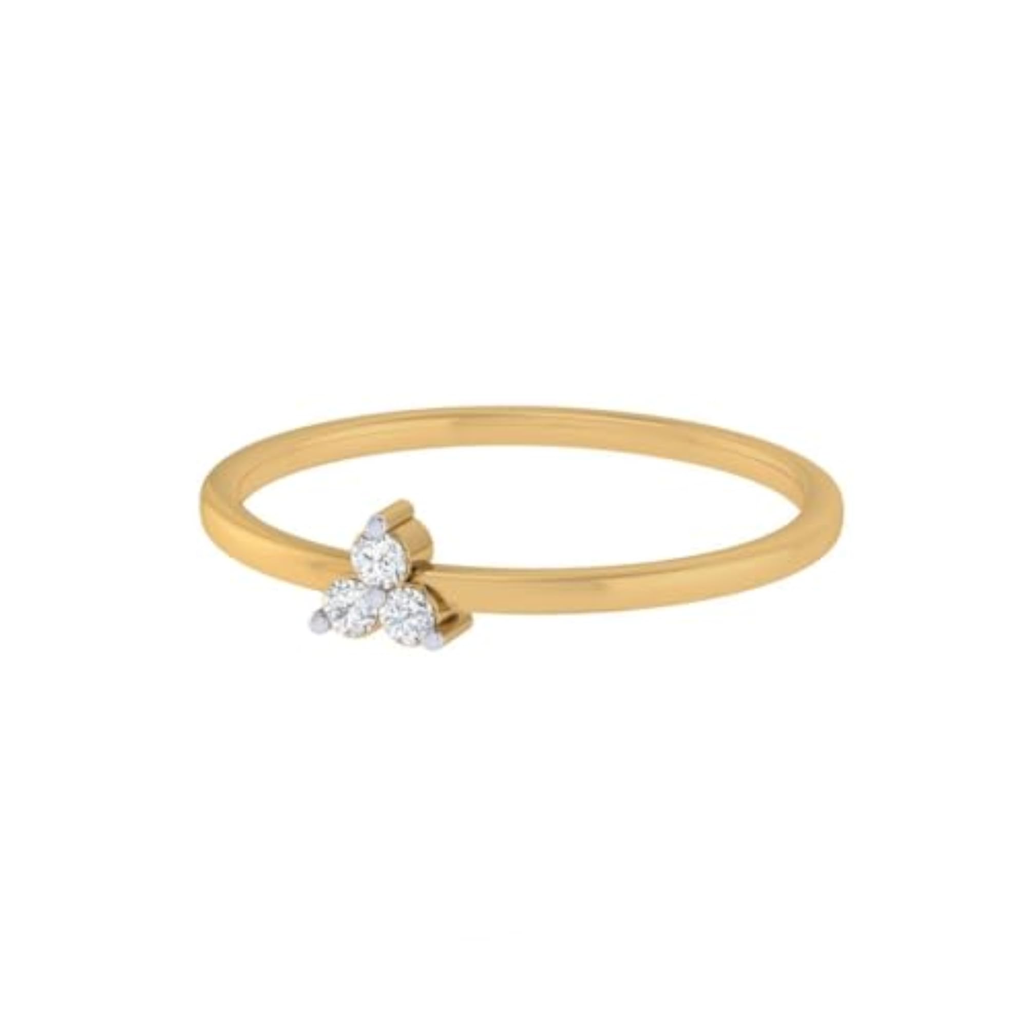 Women's Pure 925 Sterling Silver Trio Ring, Multiple Plating Options
