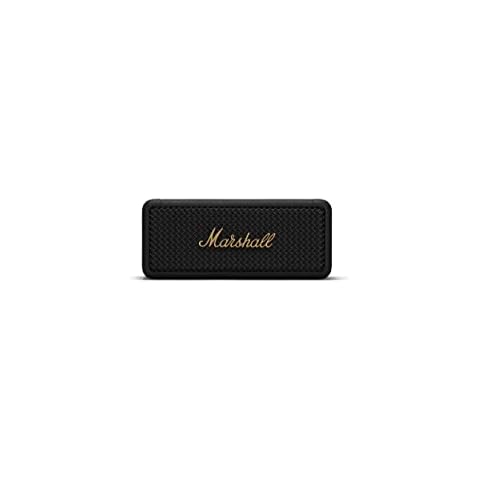 Altavoz Portátil Marshall Emberton Negro y Latón con Bluetooth Cover