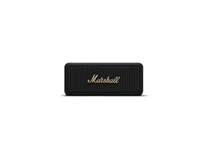 Marshall Emberton Bluetooth Tragbarer Lautsprecher, Kabelloser, Wasserabweisend - Schwarz und Messing