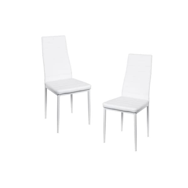 Regalos Miguel - Ofertas en Packs - Pack 2 Sillas Lauter Polipiel - Blanco - Envío Desde España