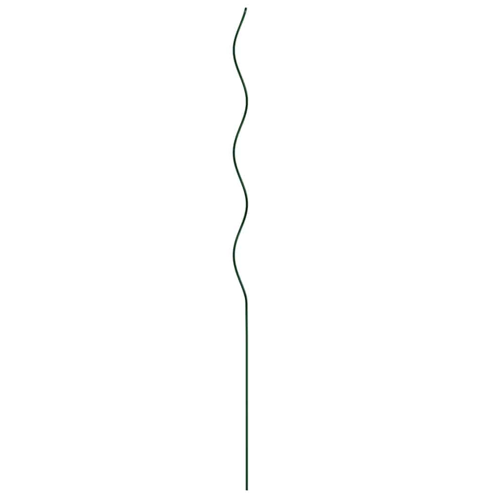 Spiral Pflanzenstütze 20 Stück Grün 110 x 0,6 x 0,6 cm Stahl für Kletterpflanzen, robuste Stahlkonstruktion, platzsparendes Design für Bohnen und Reben im Außenbereich