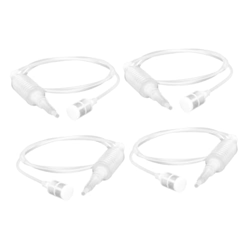 PAMINGONO 4 Piezas Ventosa Unidad De Bombeo Pestañas De Faros De Coche Sifón De Acuarios Herramienta De Bomba De Combustible De Mano Lechón De Aceite Olla De Leche Clara Sifón De Aceite