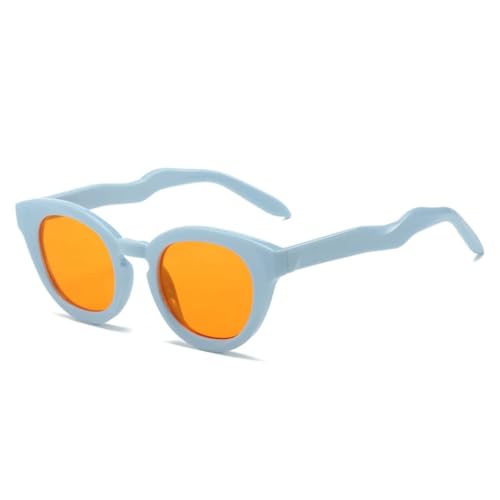 Lunettes de soleil ovales pour femme avec verres dégradés transparents et protection UV400