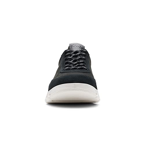 Image of Clarks Mens 26166010-black Comb Sneaker