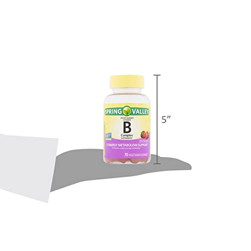 Vitamin B For Adults With Vitamin B6, B12, C, Biotin, Niacin, Folic Acid, Vegan - Vegetarian - Energy, Spring Va, Gummy #TOP4