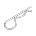 Pin, 10 Pieces Spring Cotter Hairpin B Type Cotter Pin, Cotter Pin Replacement for Industrial Hydraulic Support (3.5*75mm (10pcs))