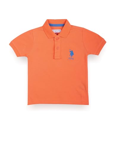 Image of U.S. Polo ASSN. Kids Polo T Shirt for Boys - 100% Cotton, Embroidered Logo, Kids Polo T Shirt for Boys