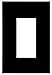 Mulberry 92401 Thermoplastic Screw Mount Standard Size GFI Surge Unbreakable 1-Gang Wallplate (1) Block Duplex/GFI Receptacle Ivory Endura