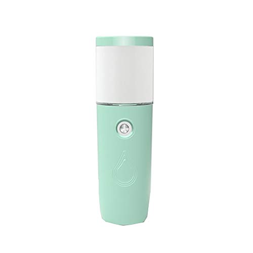 Vapore facciale, vaporizzatore nano ionico per il viso, umidificatore a vapore viso, sauna spa, rimuovere punti neri/acne/pulire i pori interni, verde