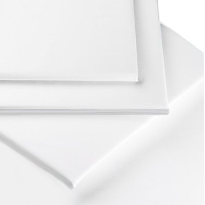 Linens Limited Drap-Housse 2 Personnes en Percale de Polycoton 180 Fils, Blanc, pour 180cm x 200cm Cover