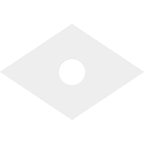 Image of Ekena Millwork CMP38X25DD-07000 Diamond Architectural Grade PVC Contemporary Urethane Ceiling Medallions 38 inchW x 25 3 /8 inchH x 7 inchID x 13 1 /4 inchC x 1 inchP