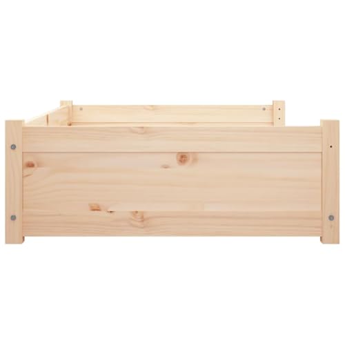 vidaXL Hundebett 95,5x65,5x28cm Kiefer Massivholz
