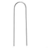 ComfyHarbor Punti metallici da giardino tipo U, in acciaio galvanizzato, resistenti, picchetti per recinzioni, tubi di ancoraggio a terra, per fissare serre e tessuti esterni, 100 pezzi (15 cm)
