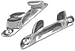 Seadog 060040-1 Bow Chocks 4-1/2In Ss 1Pr/Cd
