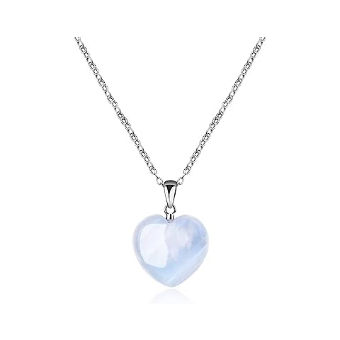 Collar GAVU Mujer Plata Ley Corazón Piedra Luna Cover
