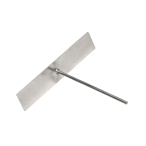 DECHOUS Stainless Steel Crepe Rake Butter Spreading Tool Large Pancake Spreader for Frying Pan Skillet for Restaurant Quality Crepes Lightweight Cooking Utensil