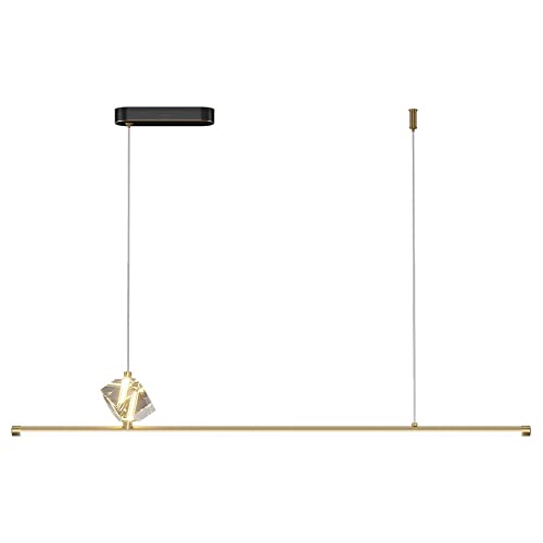 Chandelier cristal laiton moderne LED de luxe pour éclairage intérieur
