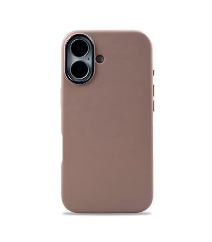 Image of Mag Noble Series Case for iPhone 16 Compatible with MagSafe Wireless Charging | Premium Leather Texture | Shockproof Slim Protective Cover | Desert Titanium Edition