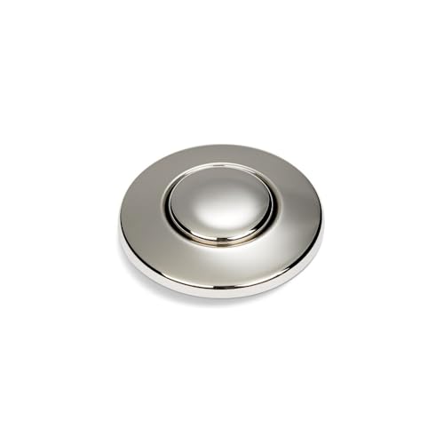 INSINKERATOR Air Switch Decorative Button for INSINKERATOR Dual Outlet Garbage Disposal Air Switch STC-PN Polished Nickel