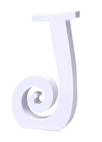 Letras y números de madera alfabeto para decoración 15cm - J