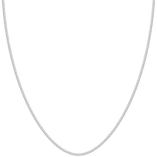 [新宿銀の蔵] シルバー925 2面カット 喜平チェーン 幅約1.2mm 長さ38～60cm (55cm) チェーン ネックレス レディース 華奢 細め 細い シンプル チェーンのみ（Amazon）