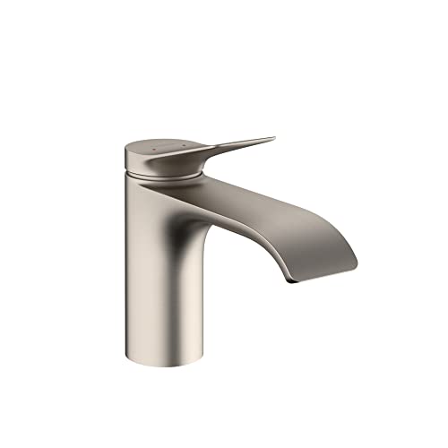 hansgrohe Vivenis Bathroom Faucet 1 Hole Bathroom Sink Faucet for Vanity 1.2 GPM Brushed Nickel 75010821