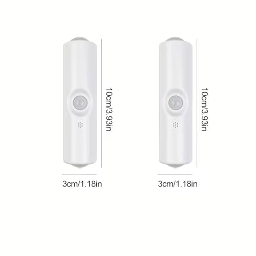 Image of GITGRNTH 8 Pcs Rechargeable RGB Motion Sensor LED Light - Multicolor Smart Night Lamp with Motion Detection, Energy Saving, Magnetic Base - Perfect for Home Office Bedroom, Wardrobe, Kitchen
