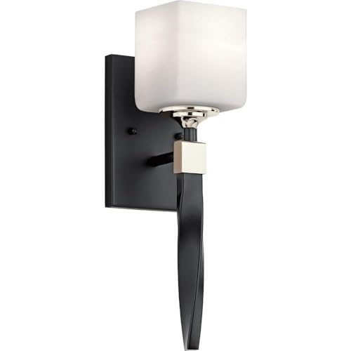 Image of Kichler 55000BK Marette Wall Sconce, 1-Light, Black