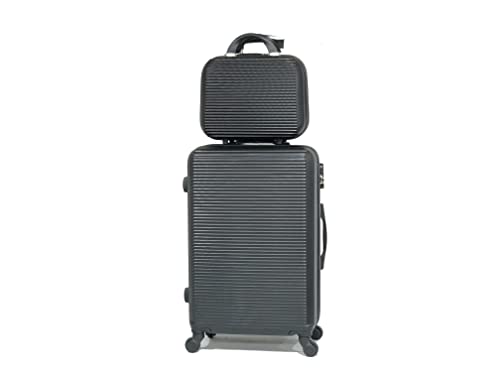 Reisekoffer 65 cm & Kosmetikkoffer Schwarz #5859 65cm & Vanity