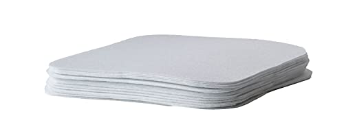 In This Space Grey Twill Hard Shell(Tm) Two Square China Plates Storage Container With Secure Lid For Dinner Round Or Square Plates (11.5” And 9.5”) #TOP4