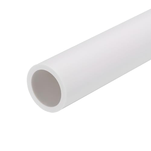 QUARKZMAN PVC Rígido Redondo Tubo 19,4mm (3/4 Pulgada) ID 25mm (1 Pulgada) OD 350mm Blanco Alto Impacto para Agua Tubería Manualidades Cable Manga
