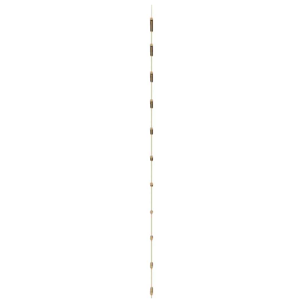 Dekoracja ścienna w kształcie drabiny z naturalnego drewna 50 x 200 cm z 11 gałązkami i linami konopnymi do modelowej wioski zimowej, wioska bożonarodzeniowa, dekoracja do szopki, oszczędność