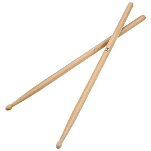 Juego de 4 Pares de Baquetas de Madera de Arce Ligero para Batería para Principiantes miniatura 1