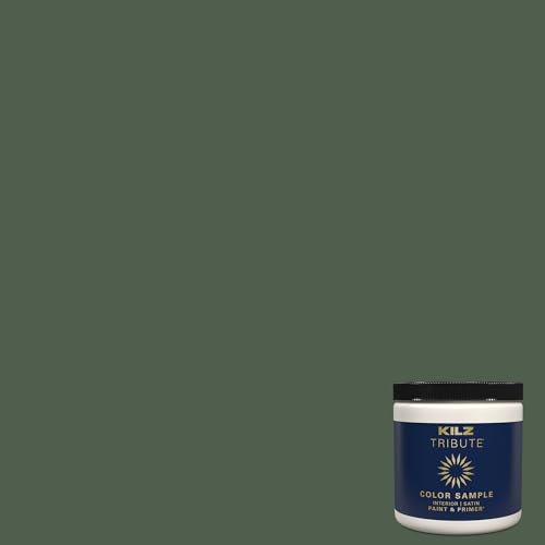 KILZ TRIBUTE Paint & Primer, Interior, Color Sample, American Pine, 8 Ounces