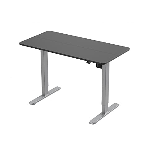Table de bureau EQUIP 650811 avec plateau robuste noir mat