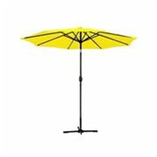 Maykoosh Aluminum Patio Market Umbrella Tilt W/Crank- Black Pole
