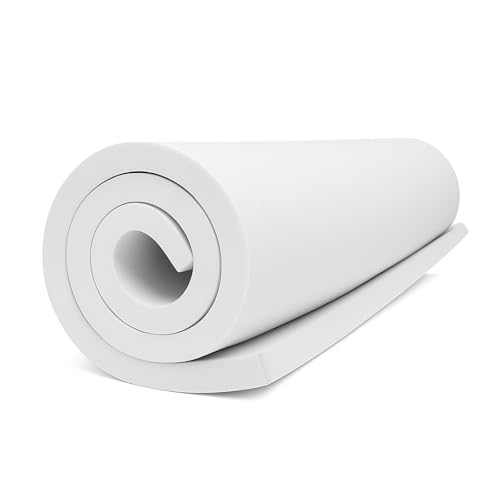 MEARCOOH Blanco Goma EVA 20mm, 35.5cm*99cm Cosplay Espuma EVA, 1PCS Goma Espuma Densidad 86kg/m3 para Cosplay Disfraces, Manualidades, Proyectos DIY (Blanco 20mm)